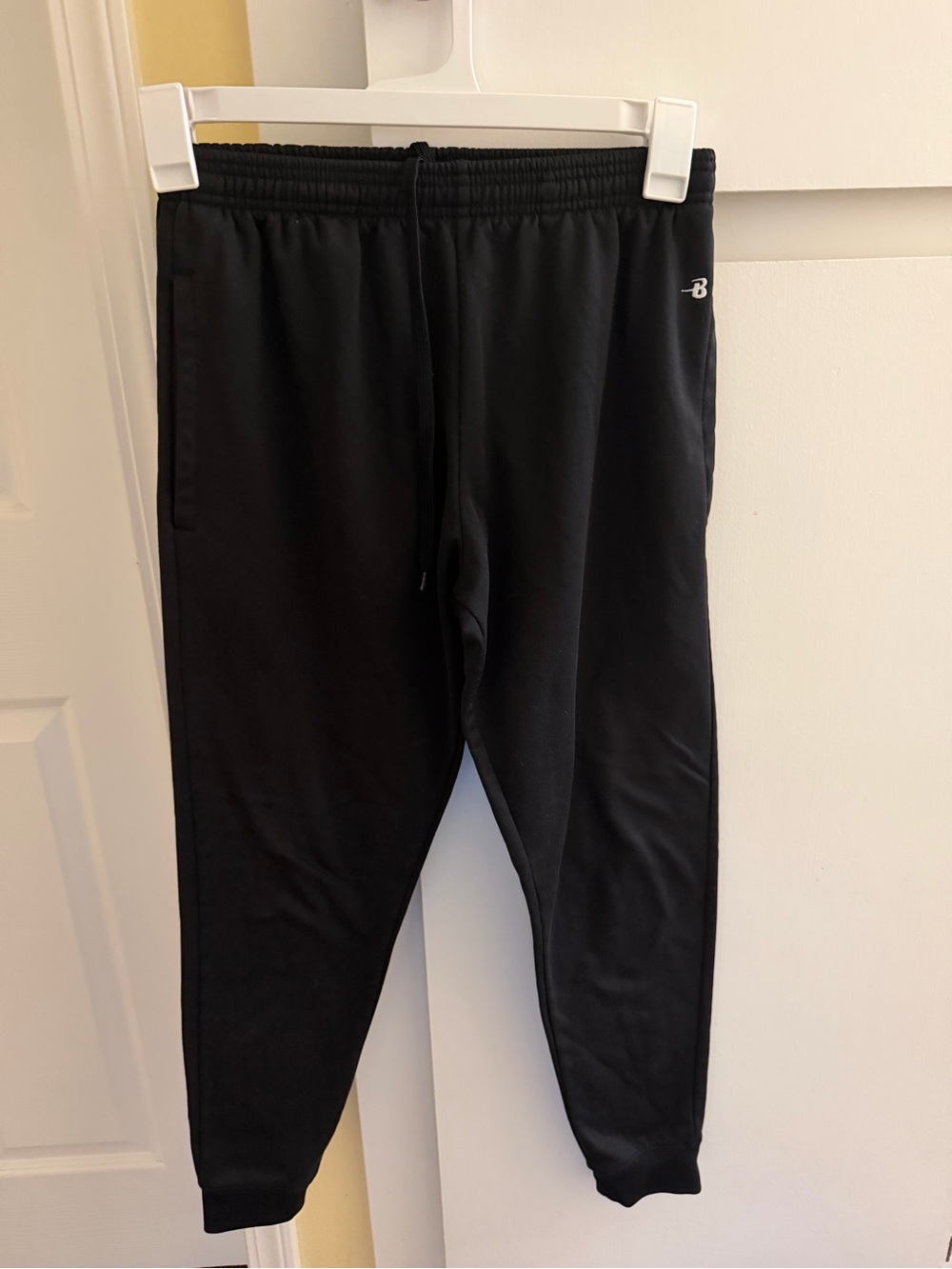 Black Jogger Sweatpants with Small Logo